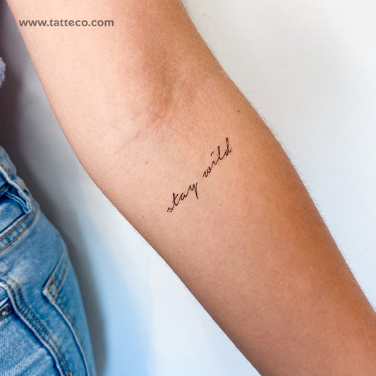 Stay Wild Temporary Tattoo - Set of 3