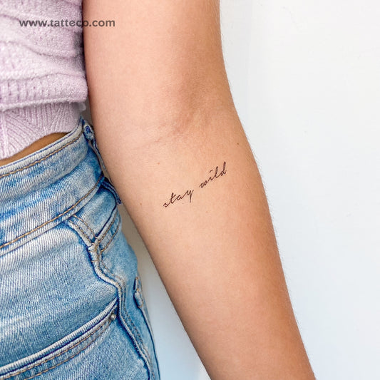 Stay Wild Temporary Tattoo - Set of 3