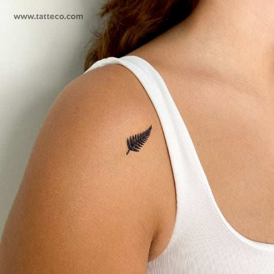 Tatuaje temporal de hoja de helecho - Juego de 3