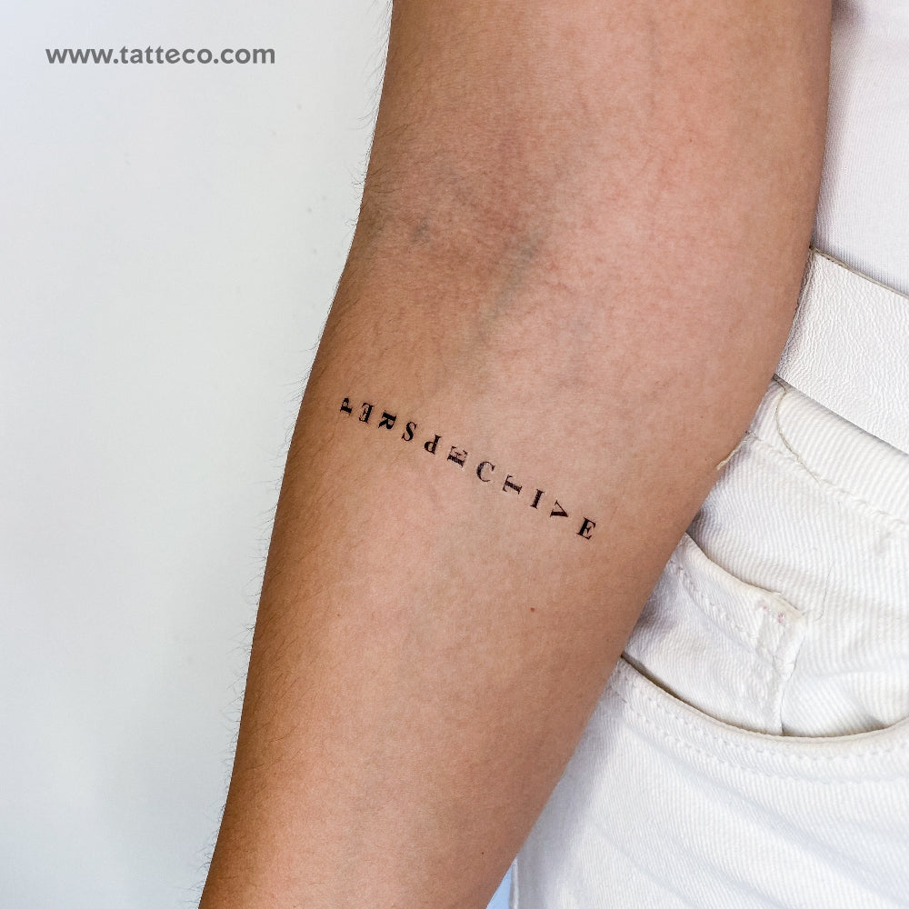 Perspective Temporary Tattoo - Set of 3