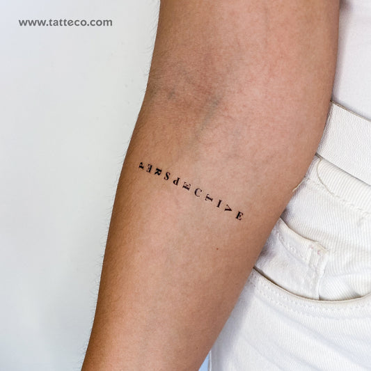 Tatuaje temporal de perspectiva - Juego de 3