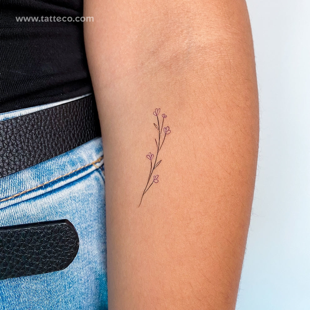 Baby's Breath	Temporary Tattoo - Set of 3