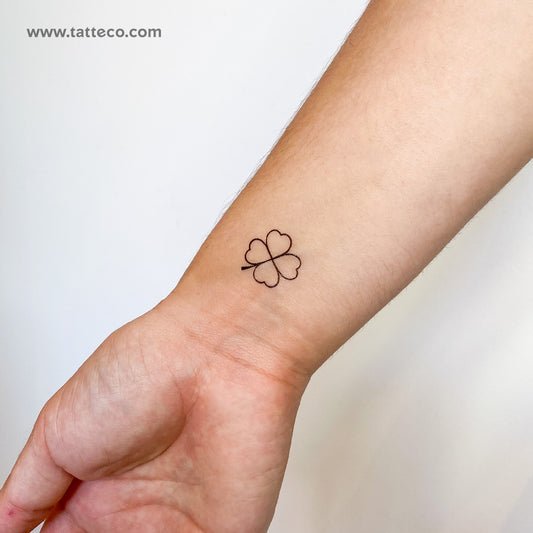 Tatuaje temporal de trébol - Juego de 3