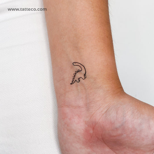 Little Diplodocus Temporary Tattoo - Set of 3