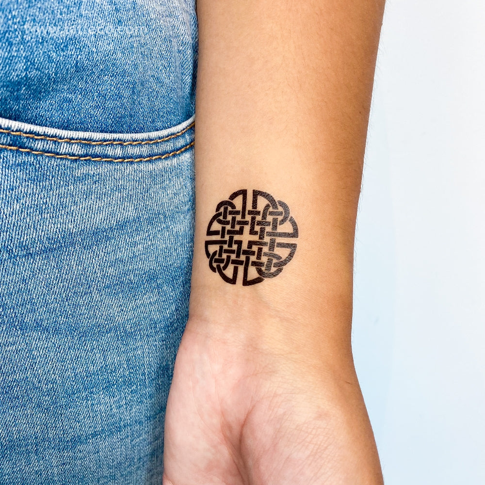 Tatuaje temporal de nudo de Dara - Juego de 3