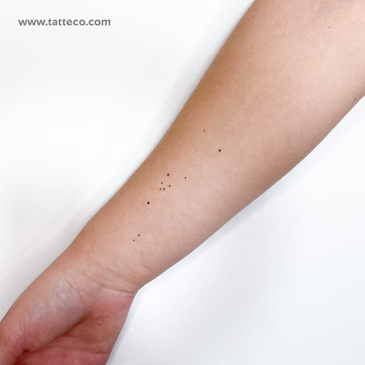 Minimalist Taurus Constellation Temporary Tattoo - Set of 3