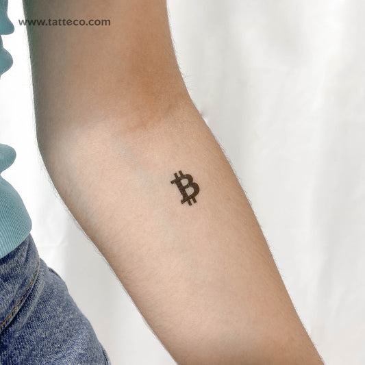Tatuaje temporal de Bitcoin - Juego de 3