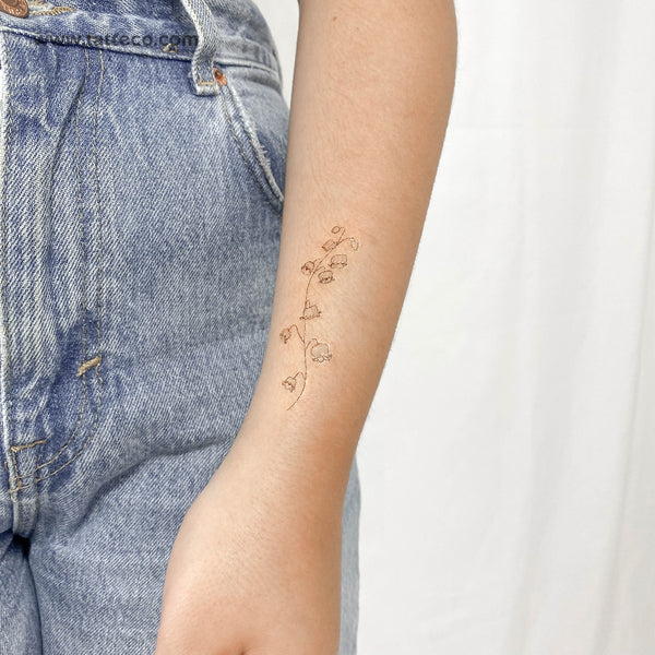 Lily Of The Valley Temporary Tattoo - Set of 3