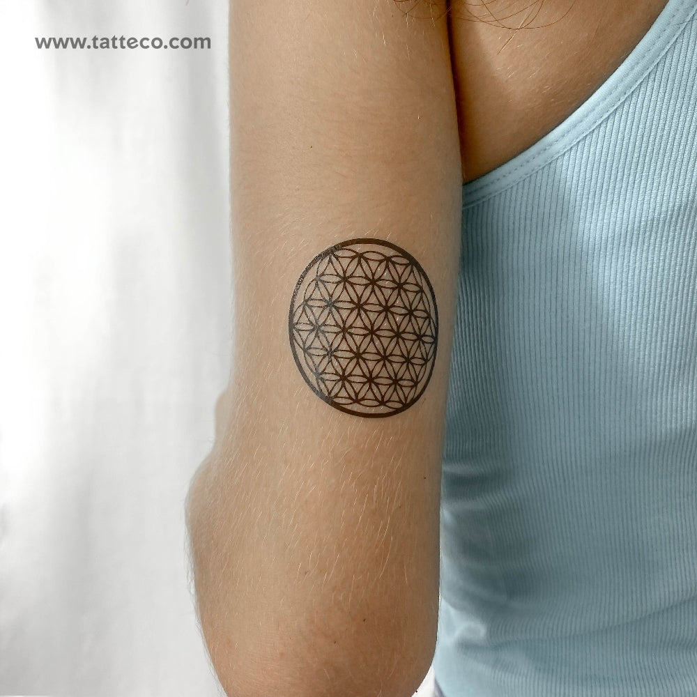 Flower Of Life Temporary Tattoo - Set of 3