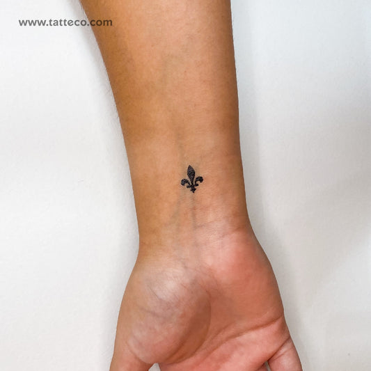 Louisiana Fleur De Lis Temporary Tattoo - Set of 3