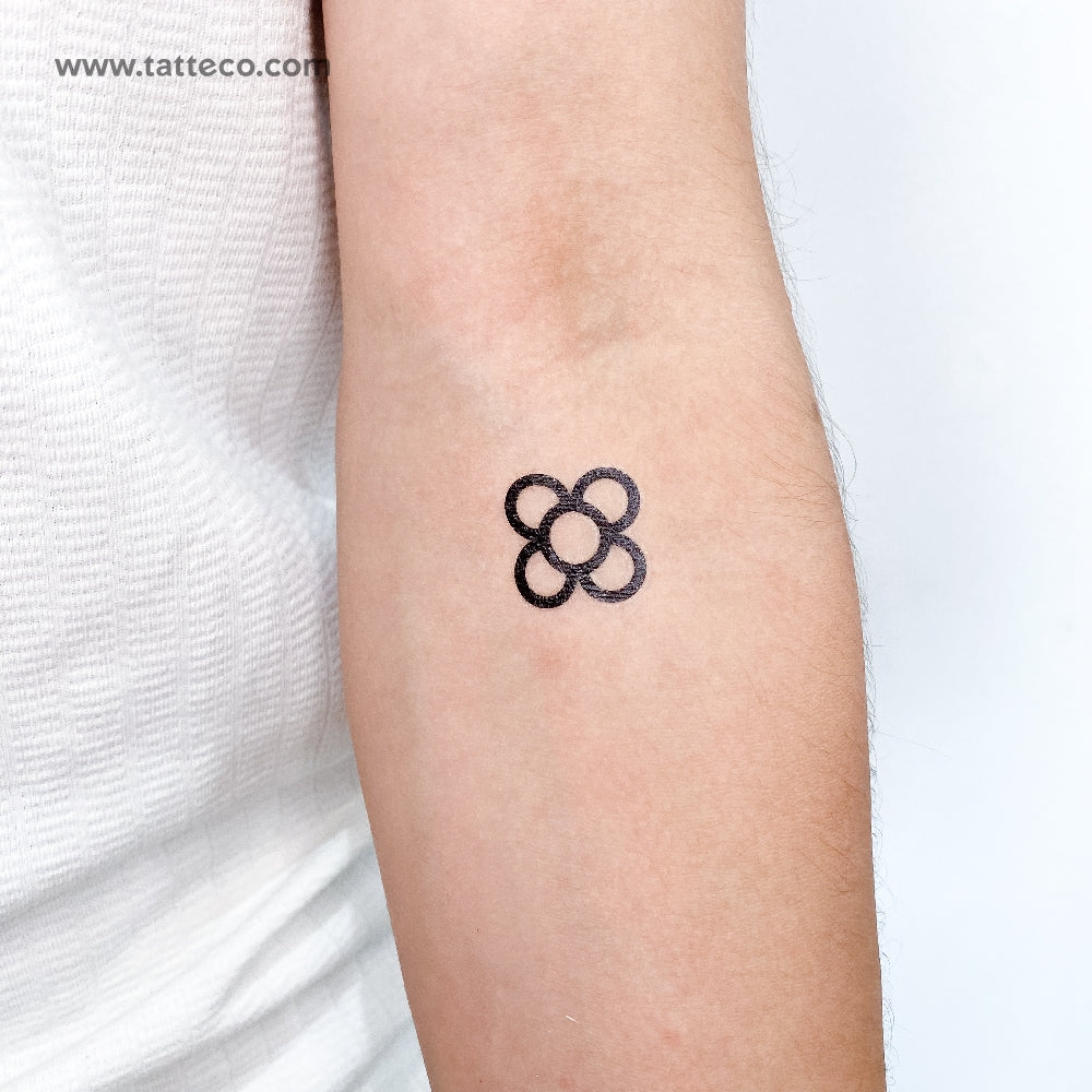 Flower Of Barcelona Temporary Tattoo - Set of 3