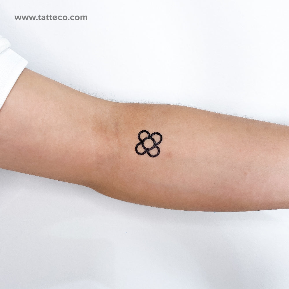 Flower Of Barcelona Temporary Tattoo - Set of 3
