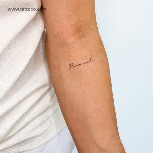 Tatuaje temporal Pura Vida - Juego de 3