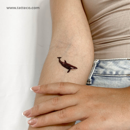 Killer Whale Temporary Tattoo - Set of 3