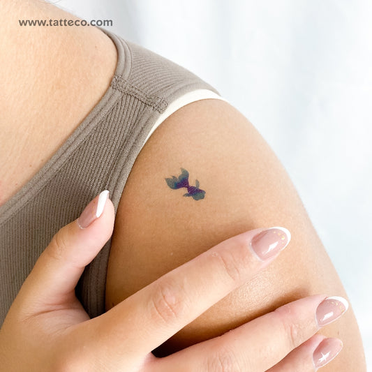 Blue Fish Temporary Tattoo - Set of 3