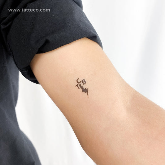 Tatuaje temporal "Cuidando los negocios" - Juego de 3
