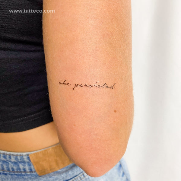 She Persisted Temporary Tattoo - Set of 3