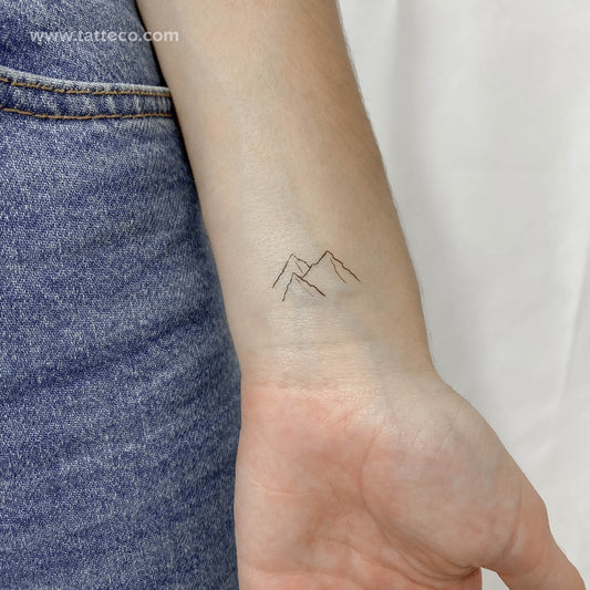 Alpine Glacier Temporary Tattoo - Set of 3
