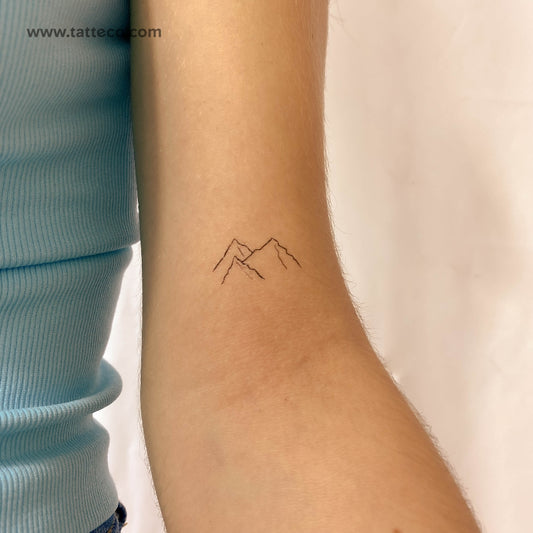 Alpine Glacier Temporary Tattoo - Set of 3