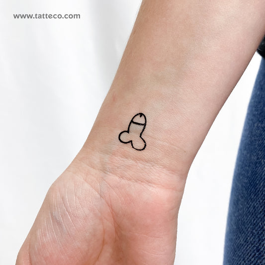 Tatuaje temporal de pene - Juego de 3