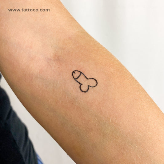 Tatuaje temporal de pene - Juego de 3