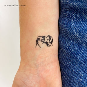 Matisse Dance Temporary Tattoo - Set of 3