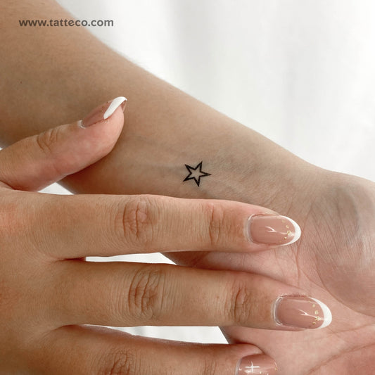 Tatuaje temporal de estrella pequeña (juego de 3)
