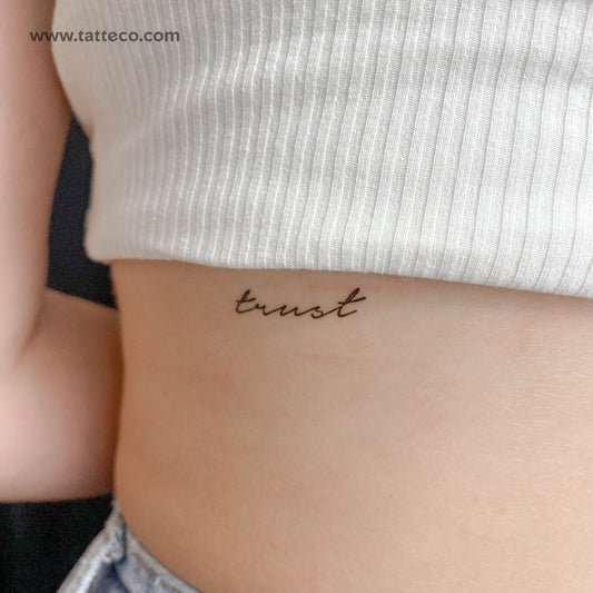 Trust Temporary Tattoo - Set of 3