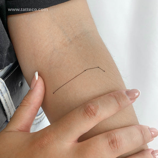 Aries Constellation Temporary Tattoo - Set of 3