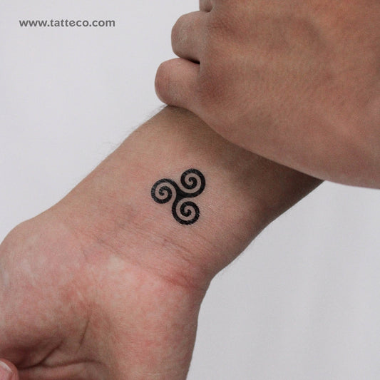 Tatuaje temporal de trisquel - Juego de 3