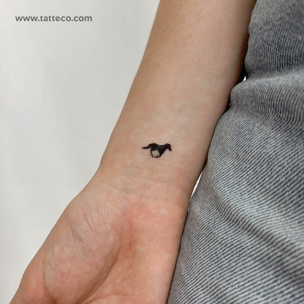 Black Horse Temporary Tattoo - Set of 3