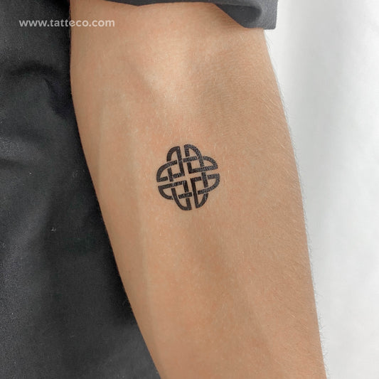 Tatuaje temporal de nudo de escudo - Juego de 3