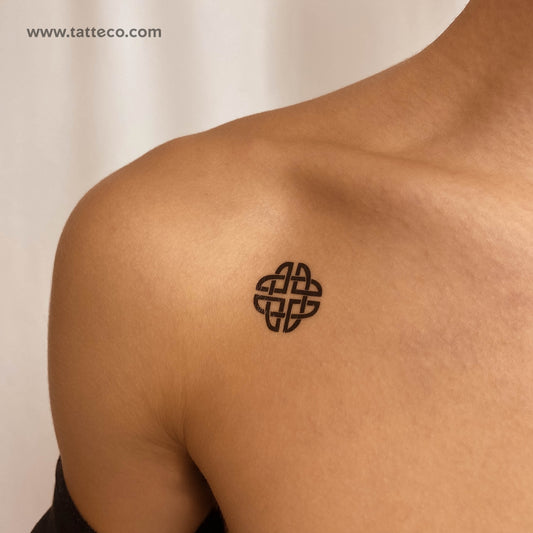 Tatuaje temporal de nudo de escudo - Juego de 3