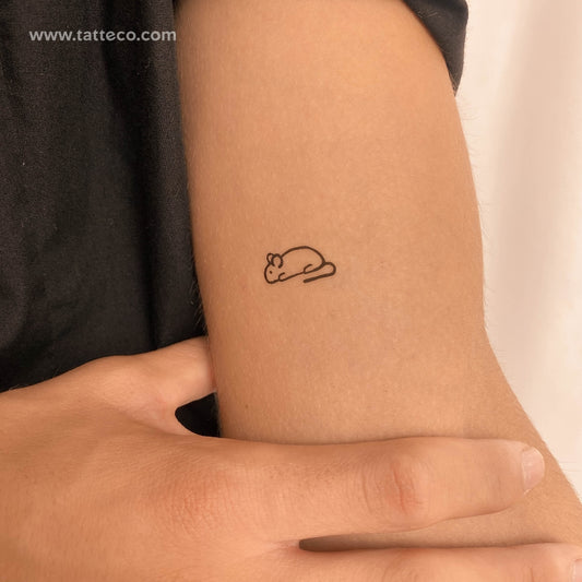 Mouse Temporary Tattoo - Set of 3