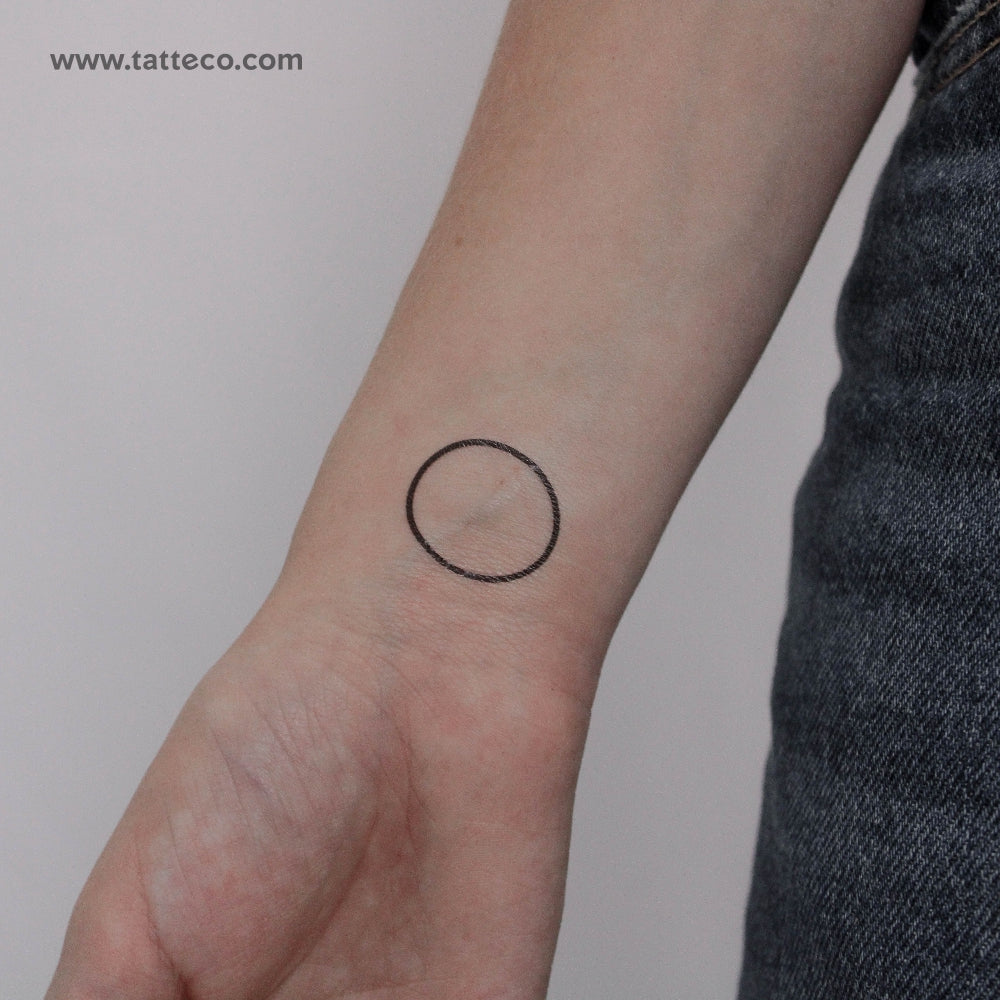 Tatuaje temporal circular - Juego de 3