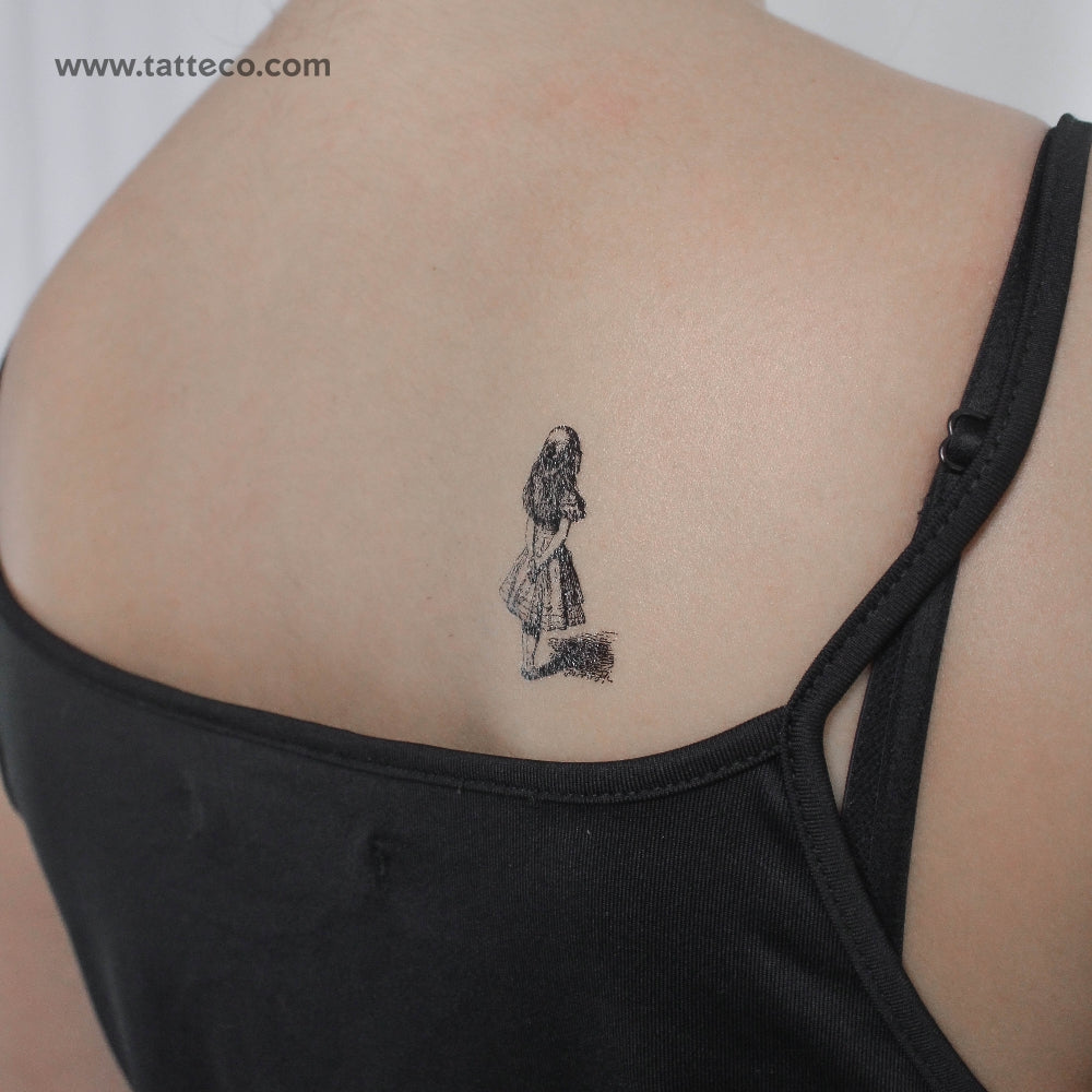 Alice In Wonderland Temporary Tattoo - Set of 3