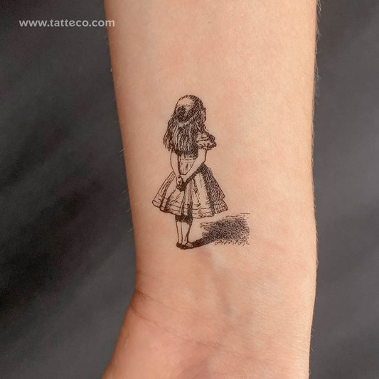 Tatuaje temporal de Alicia en el país de las maravillas - Juego de 3