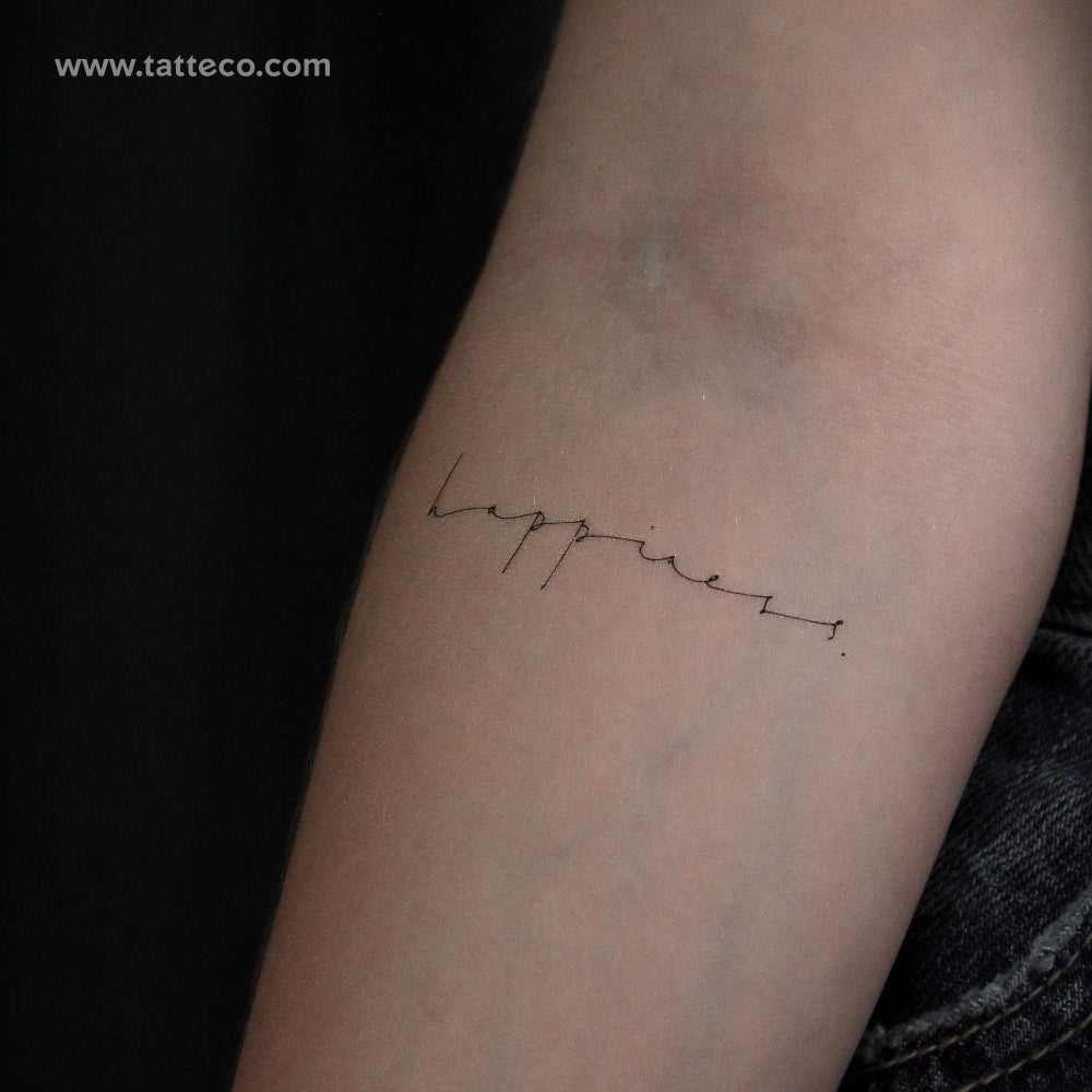 Tatuaje temporal de felicidad - Juego de 3