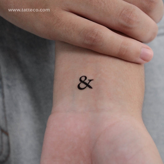 Tatuaje temporal de Ampersand - Juego de 3