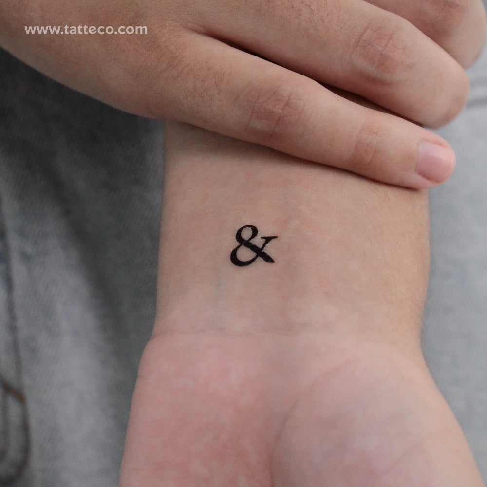 Ampersand Temporary Tattoo - Set of 3