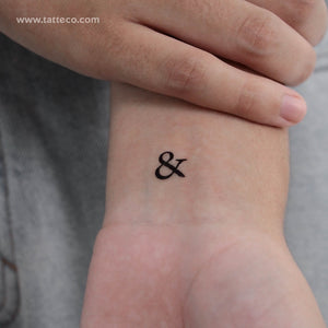 Ampersand Temporary Tattoo - Set of 3