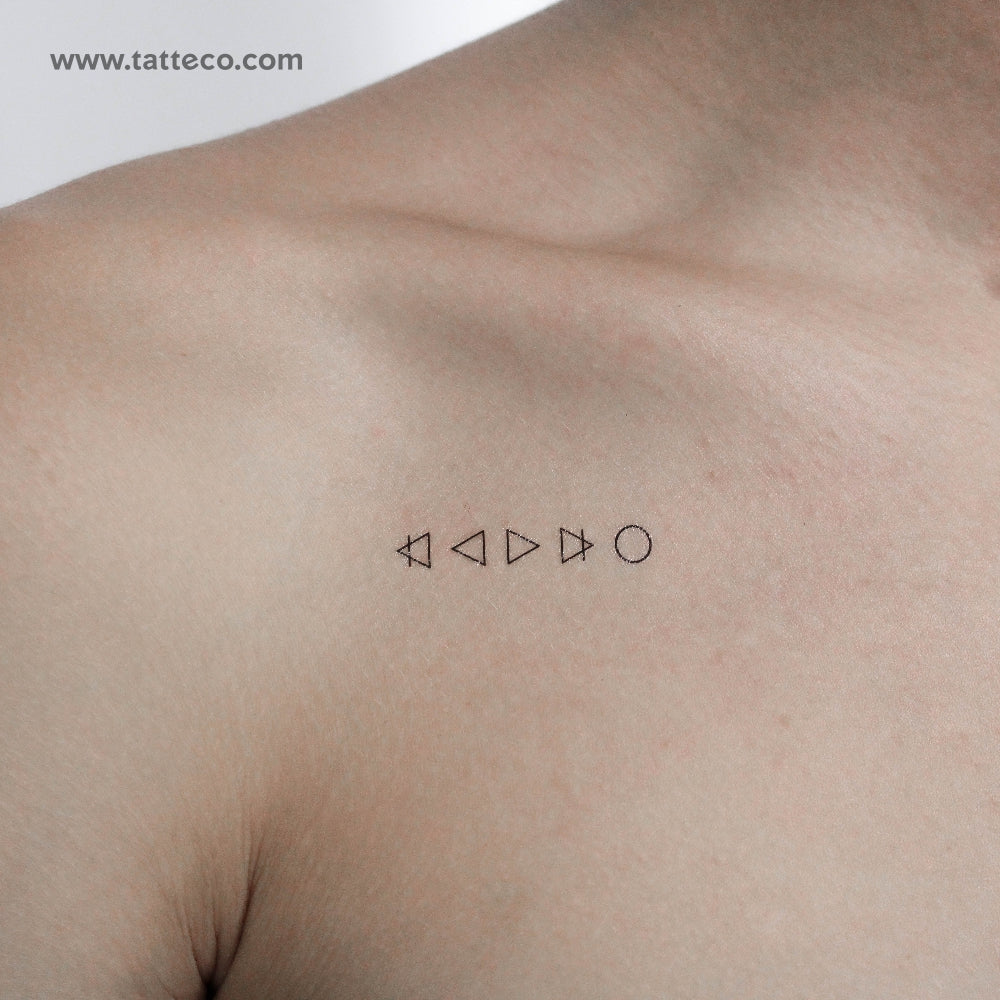 Alchemical Symbols Temporary Tattoo - Set of 3