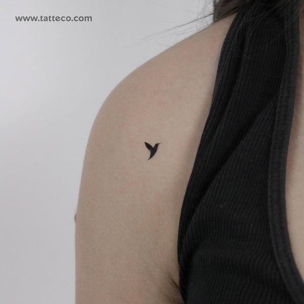 Small Tatteco Hummingbird Temporary Tattoo - Set of 3