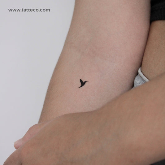 Small Tatteco Hummingbird Temporary Tattoo - Set of 3