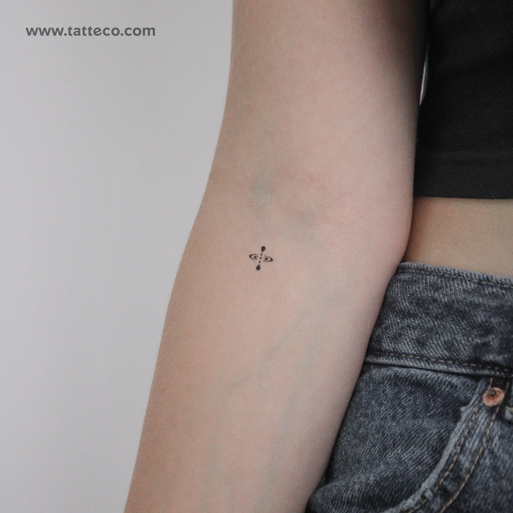 Small Mindfulness Symbol Temporary Tattoo - Set of 3