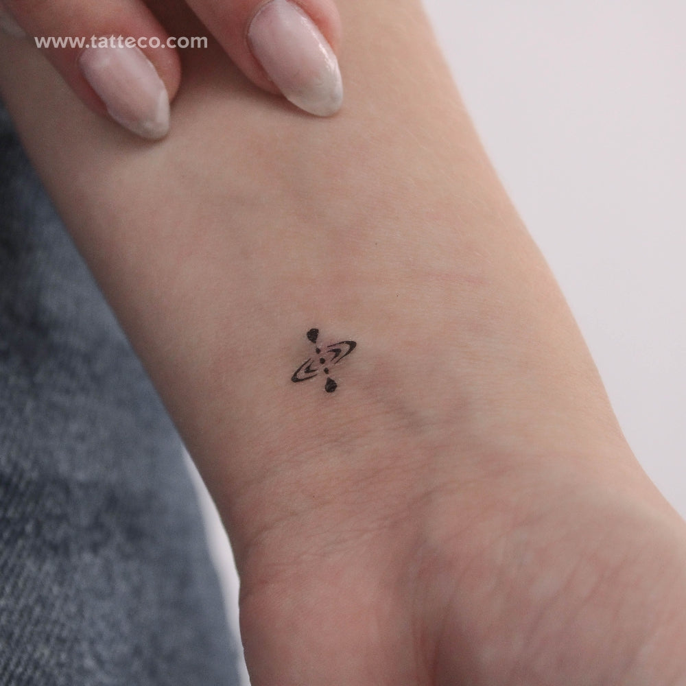Small Mindfulness Symbol Temporary Tattoo - Set of 3