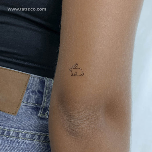 Rabbit Temporary Tattoo - Set of 3