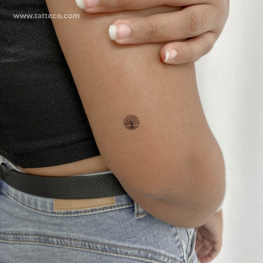 Tatuaje temporal del árbol de la vida (pequeño) - Juego de 3