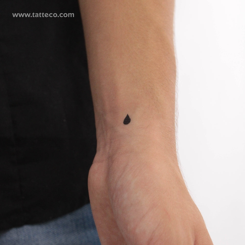 Tear Drop Temporary Tattoo - Set of 3