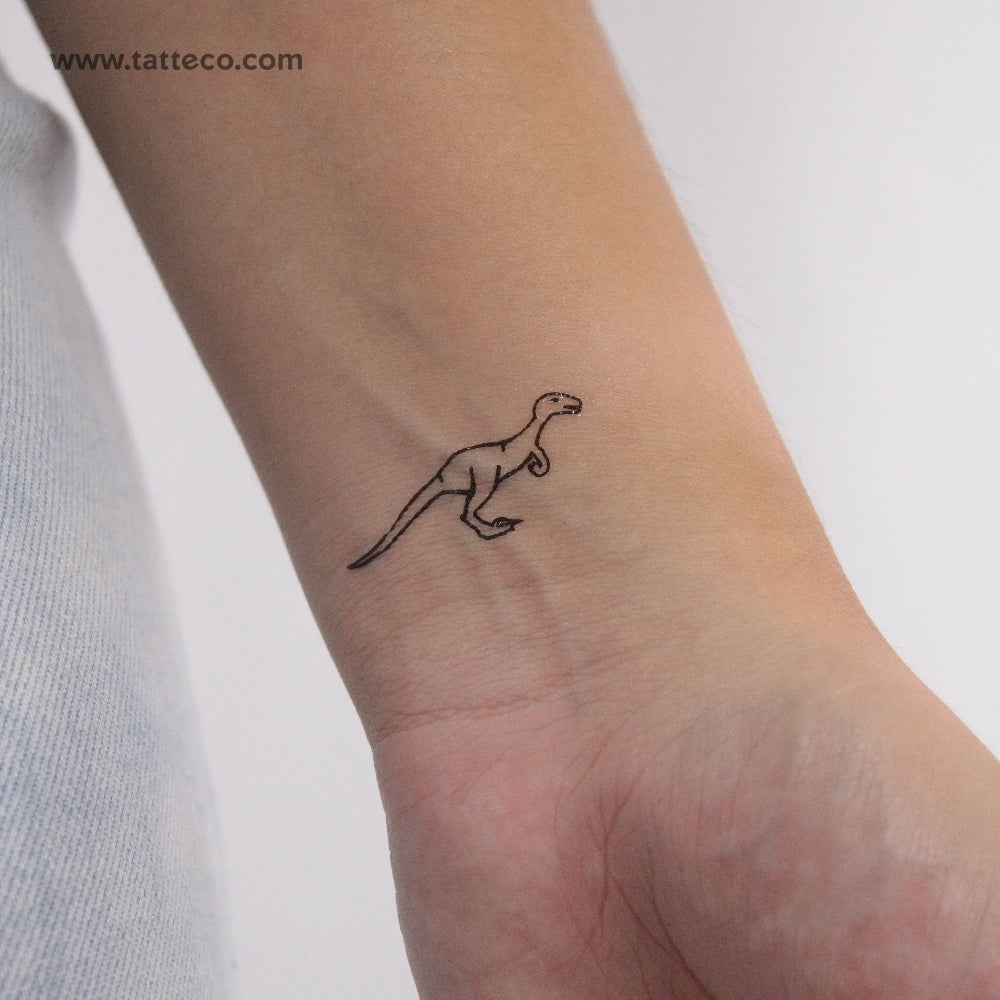 Velociraptor Temporary Tattoo - Set of 3